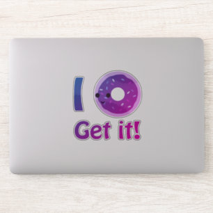 Sticker Purple Kawaii Je ne comprends pas