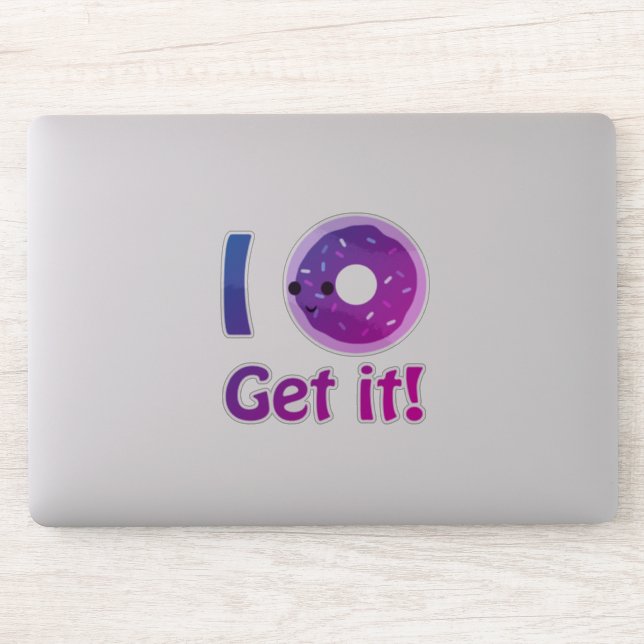 Sticker Purple Kawaii Je ne comprends pas (Ordinateur)
