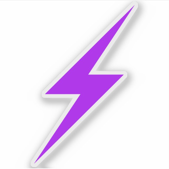 Sticker Purple Lightning Bolt Of Anarcha-Feminism (Devant)