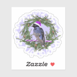 Sticker Purple Martin Holiday