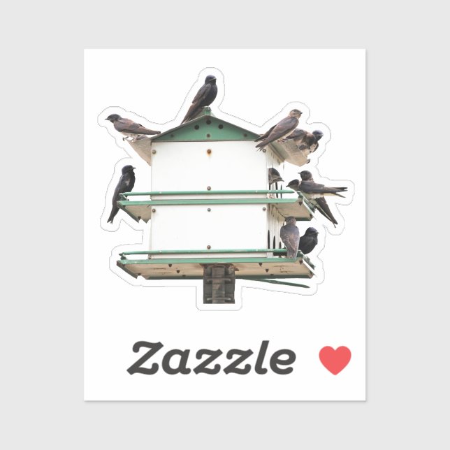 Sticker Purple Martin House (Feuille)