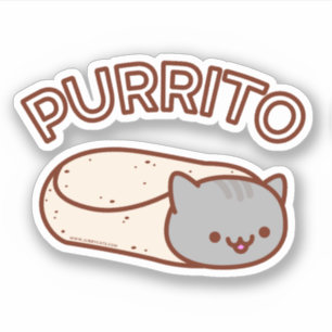 Sticker PURRITO Cat Burrito