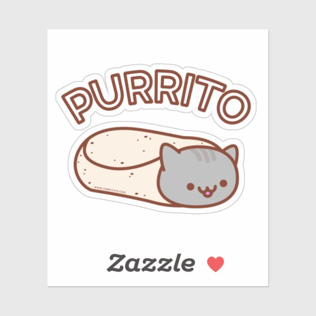 Sticker PURRITO Cat Burrito (Feuille)