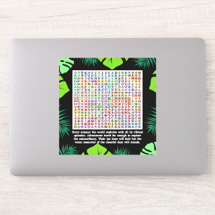 Sticker Puzzle de recherche de mots d'été