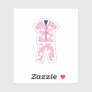 Sticker Pyjamas rose mignon