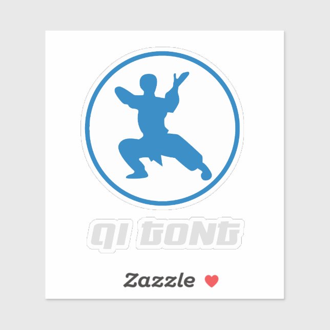 Sticker Qigong Martial Arts Design (Feuille)