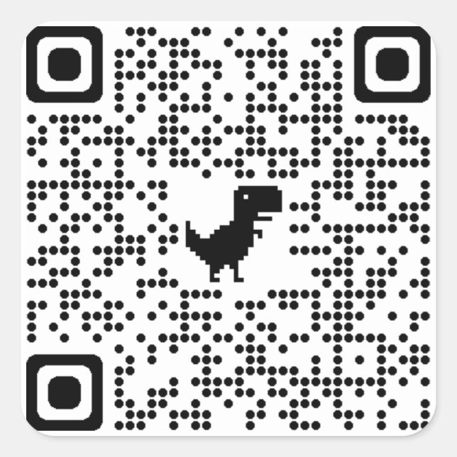 Sticker QR CODE à Rickroll (Devant)