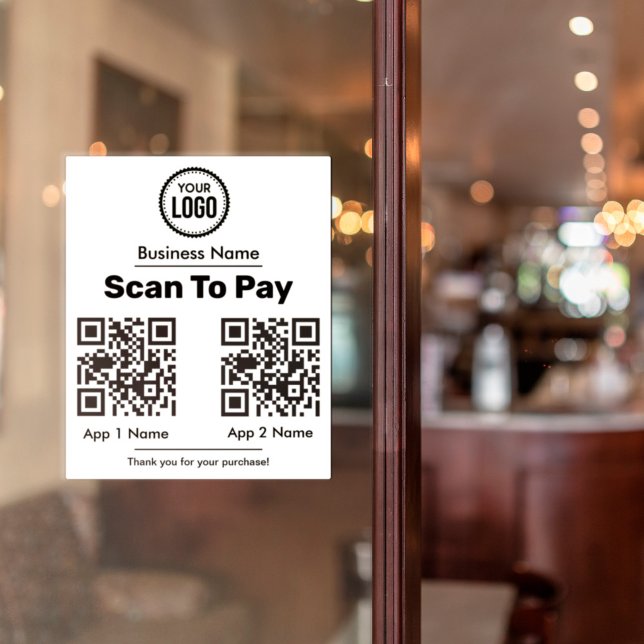 Sticker QR Code E-Wallet Paiement Par Portefeuille Mobile  (Créateur téléchargé)