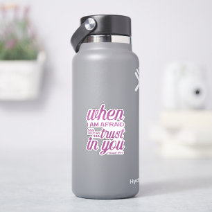 Sticker Quand J'Ai Peur Psaume 56:3 Bible Verse Faith