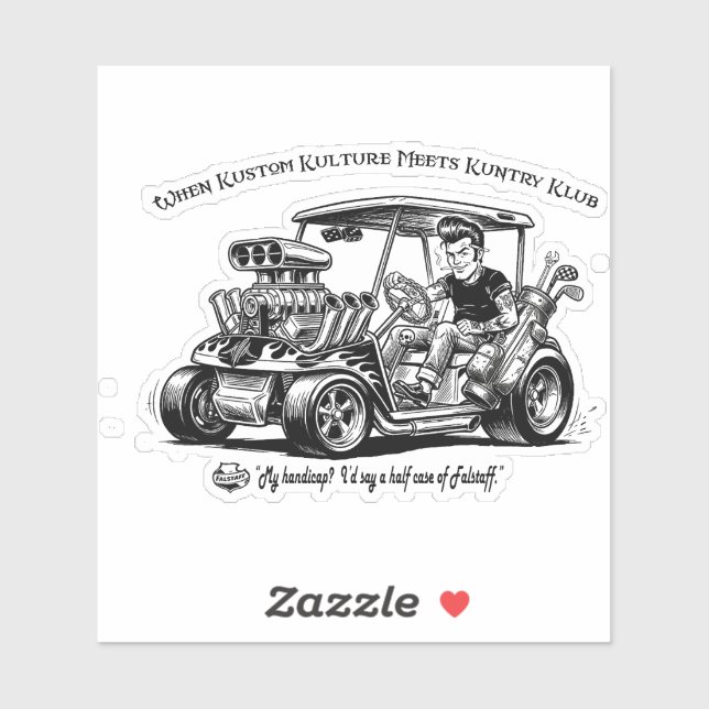 Sticker Quand la Kustom Kulture rencontre les conventions  (Feuille)
