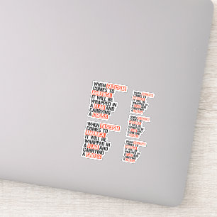 Sticker Quand le fascisme arrive en Amérique