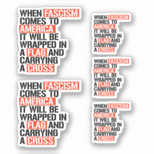 Sticker Quand le fascisme arrive en Amérique