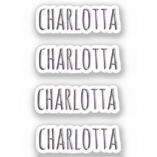 Sticker Quartz rose Nom personnalisé noir 3D