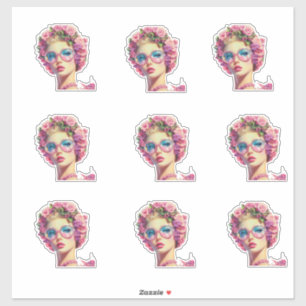 Sticker Queen Glamor Tropical