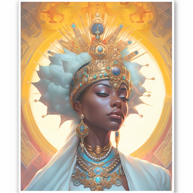 Sticker Queen Goddess Imaginaire Art (Devant)