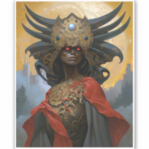 Sticker Queen Goddess Imaginaire Art