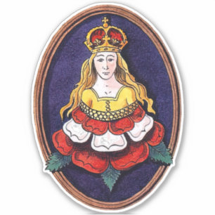 Sticker Queen Katherine Parr Insigne royal Tudor Rose
