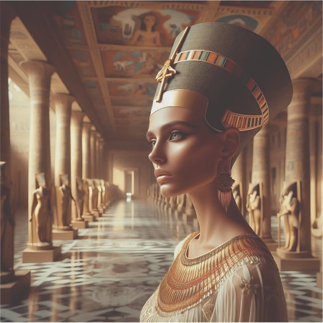 Sticker Queen of Ancient Egypt Royal Art Design (Devant)