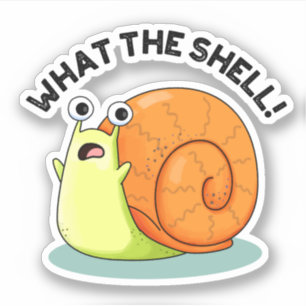 Sticker Quel drôle de jeu d'escargot Shell