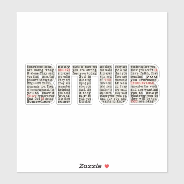 Sticker Quelque part (BITUB) (Feuille)