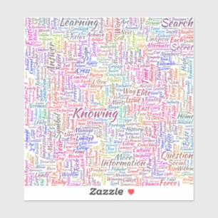 Sticker Question Apprendre Nuage MotssTexte Motif Message