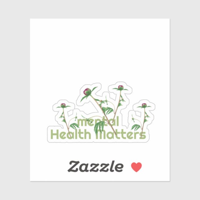 Sticker Questions de santé mentale (Feuille)