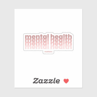 Sticker Questions de santé mentale | Poppins Rosa Claro
