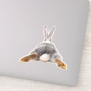 Sticker Queue adorable de bout de lapin