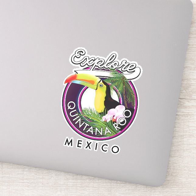 Sticker Quintana Roo plage holbox mexique. (Détail)