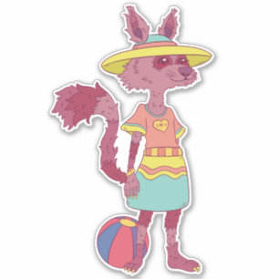 Sticker Raccoon