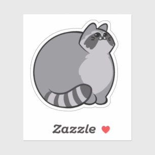 Sticker Raccoon CHONK