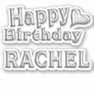 Sticker Rachel Happy Birthday
