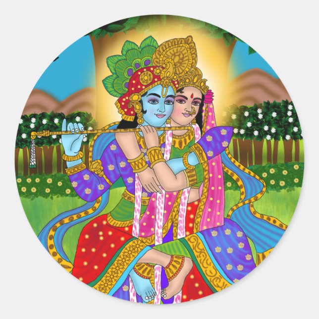 Sticker Radha Krishna (Devant)