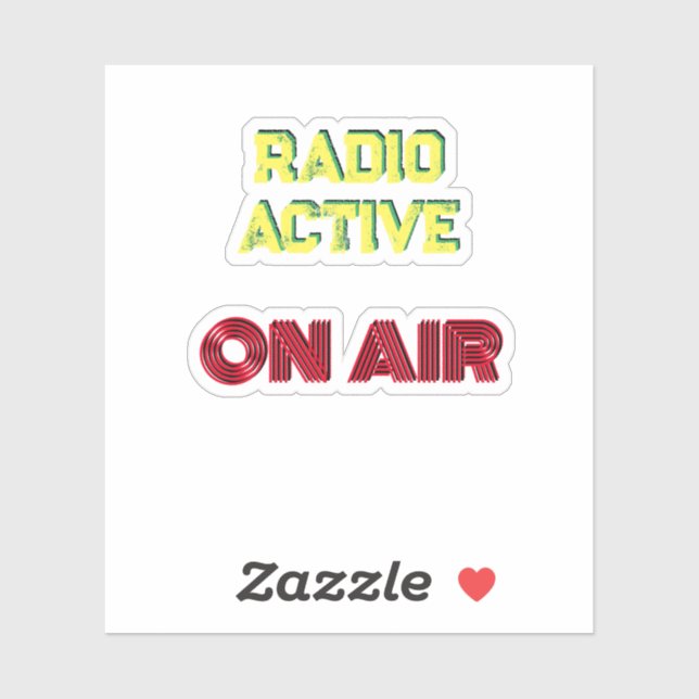 Sticker Radio Actif / En vol (Feuille)