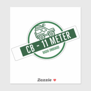 Sticker Radio CB 11 Mètres à bord