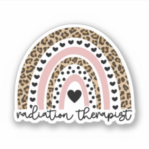 Sticker Radiothérapie Rainbow, Rad Therapy Grad Cadeau