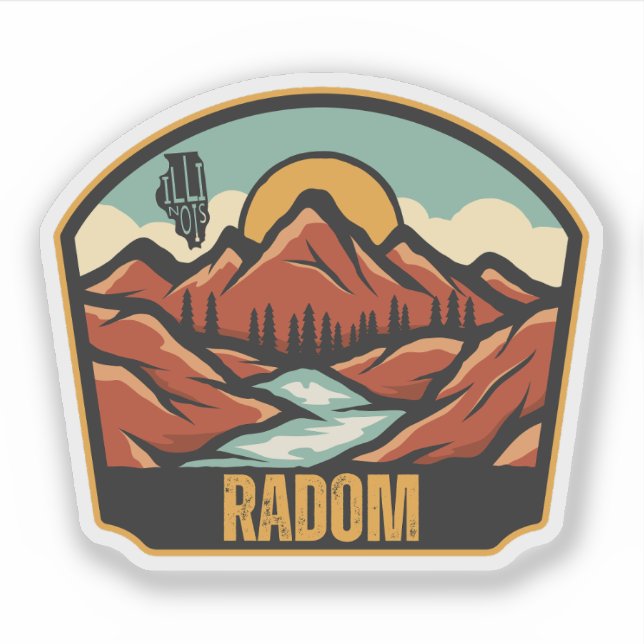 Sticker Radom, Illinois  (Devant)