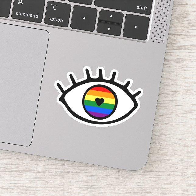 Sticker Rainbow eye (Détail)