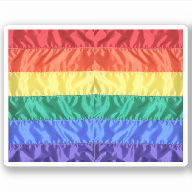 Sticker Rainbow Flag Gay pride LGBTQ L'amour LGBT (Devant)