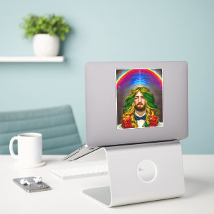Sticker Rainbow Hair Man Of Love Imaginaire surréaliste LG
