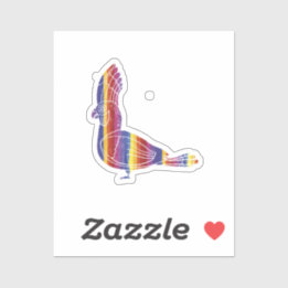 Sticker Rainbow Macaw