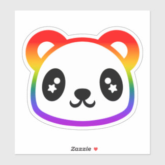 Sticker Rainbow Panda
