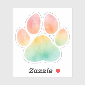 Sticker Rainbow Paw