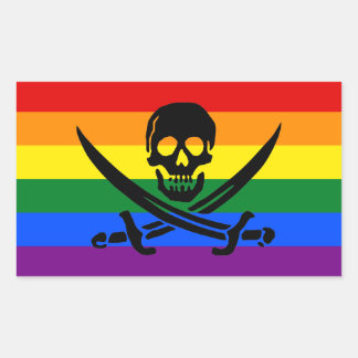 Sticker Rainbow Pirate Pride