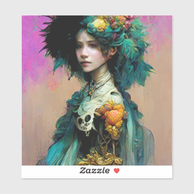 Sticker Rainbow Urchin 2 Imaginaire Sci-Fi (Feuille)