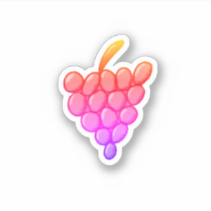 Sticker Raisins roses