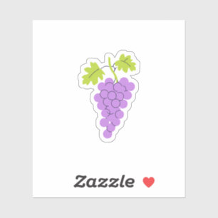Sticker Raisins Violets Fruit
