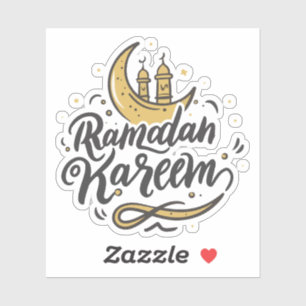 Sticker Ramadan Kareem Crescent Moon aperçu Jeûne