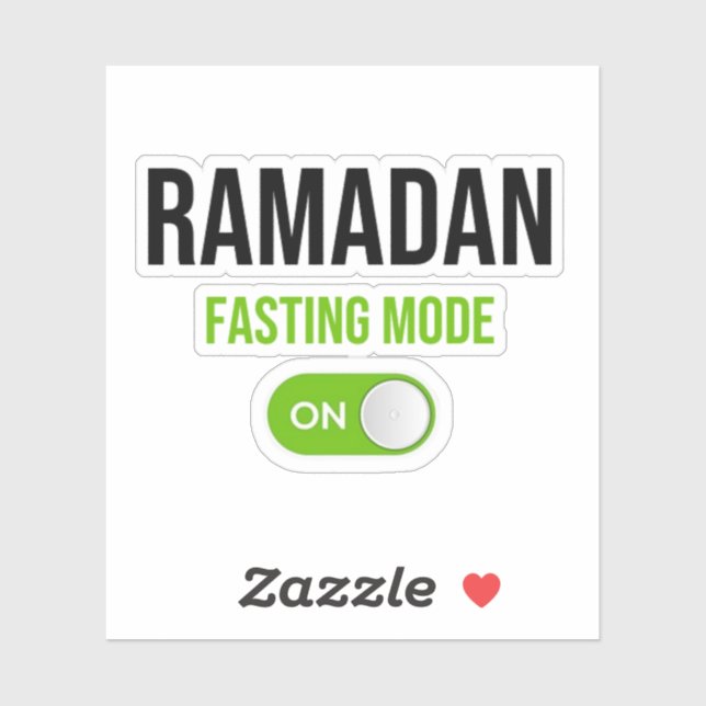Sticker Ramadan : Mode de jeûne activé (Feuille)