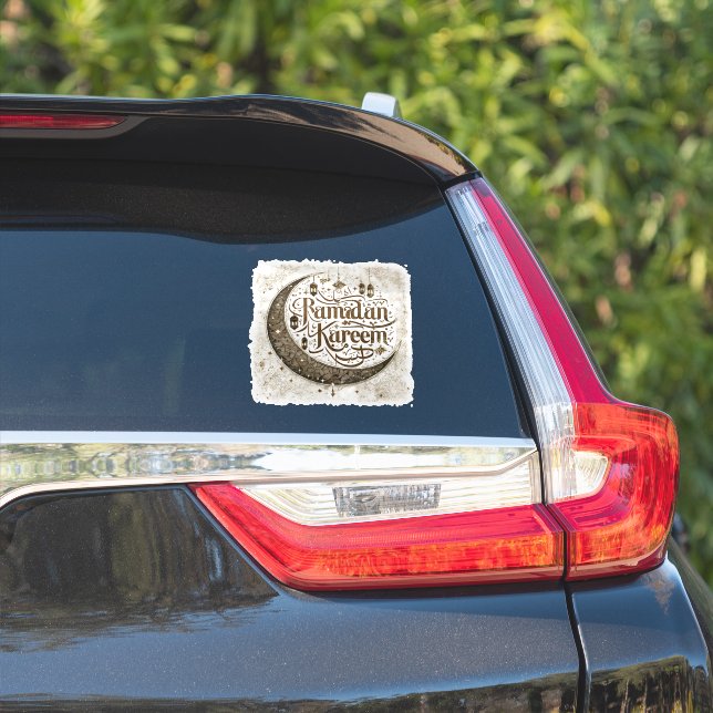Sticker Ramadan Moubarak fête les lanternes traditionnelle (Côté voiture)